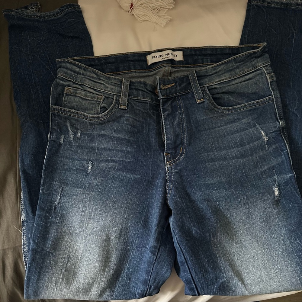 Flying Monkey skinny ankle jeans